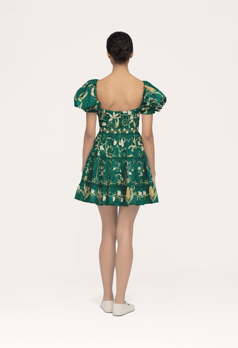Manzanilla-Esmeralada-Hand-Embroidered-Mini-Dress-14196-2 - 2