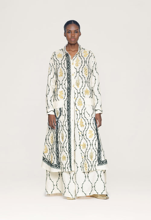 Main image -   Marea-Calado-Embroidered-Trousers-13408 