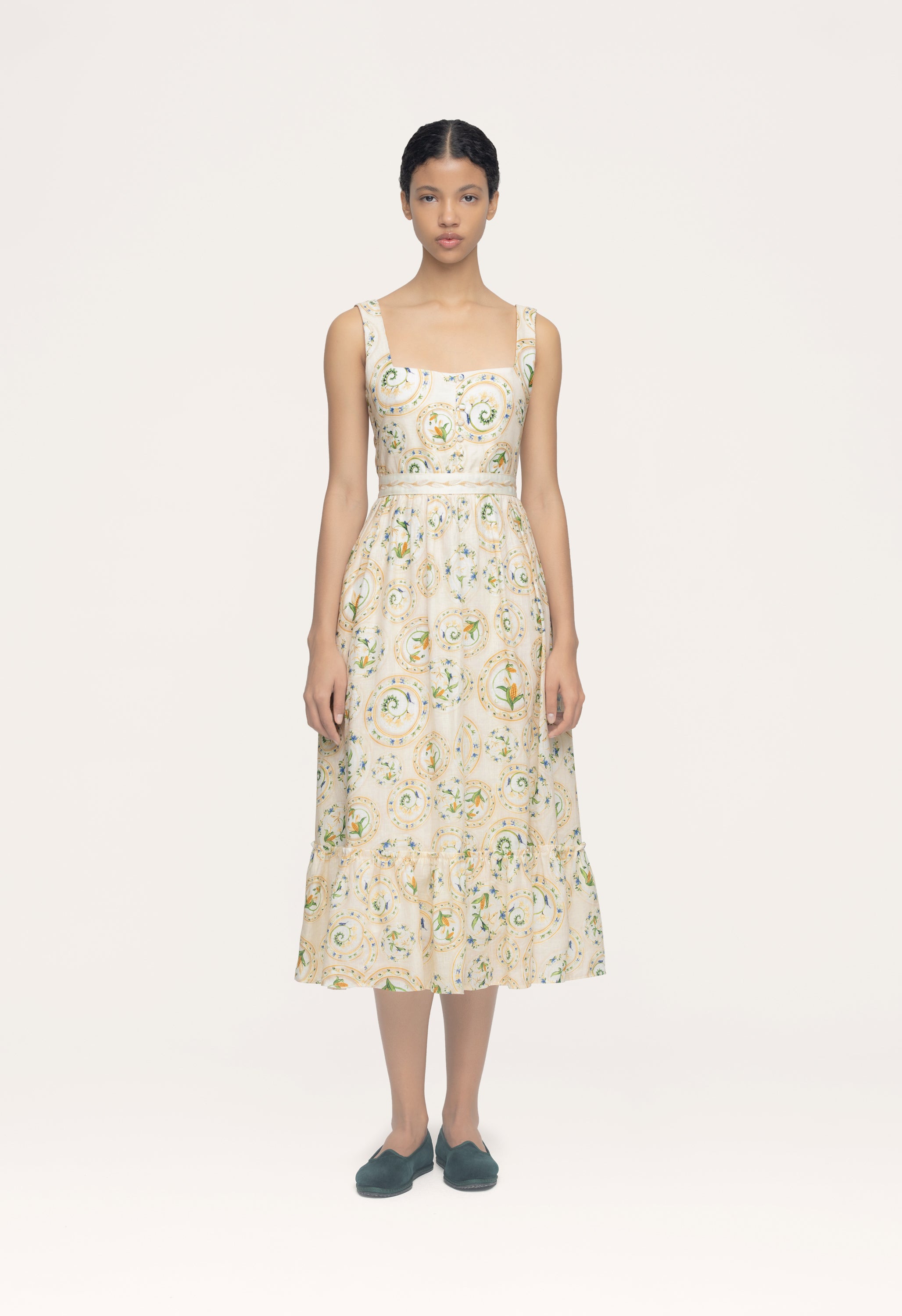 100％本物 Melon-Menaje-Midi-Dress-14811- ワンピース