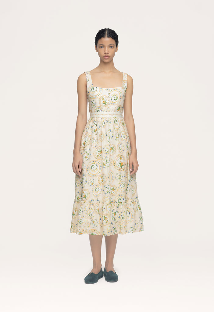 Agua by Agua Bendita Menaje Linen Maxi Dress