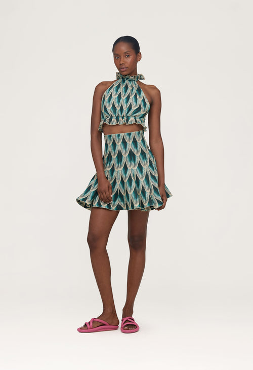 Main image -   Nardo-Pluma-Linen-Cropped-Top-12660 