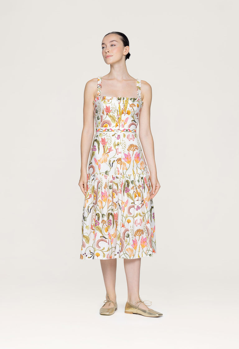Nispero-habitat-Embroidered-Midi-Dress-13373 - 1