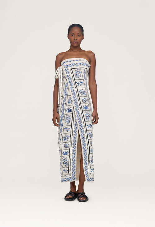Main image -   Noche-Tinaja-Linen-Maxi-Dress-12940 