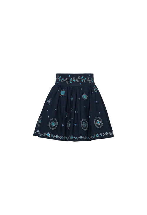 Hover Alternative image -   Nori-Relicario-Embroidered-Mini-Skirt-14229-HOVER 