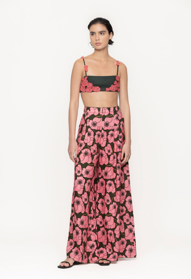 Pensamiento-Botanico-Rosa-3d-Embroidered-Top-11244 - 1