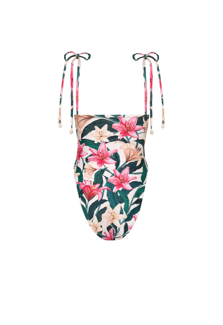【新品未使用】anuans ベロア素材のワンピースタイプSwimwear anuans（アニュアンス）の「サイドカットアウトベロアワンピース