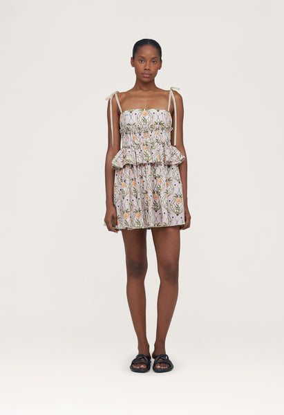 agua bendita salvador jarron mini dress Salvador Lunar Mini Dress L