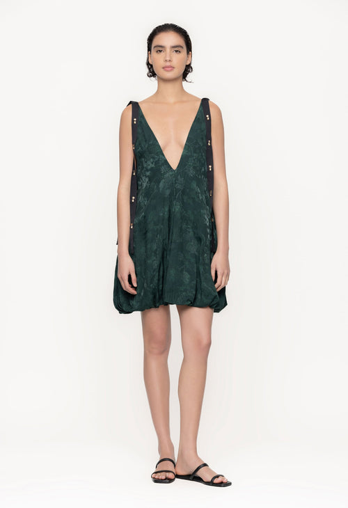 Main image -   Sauco-Diente-De-Leon-Musgo-Viscose-Jacquard-Mini-Dress-11256 