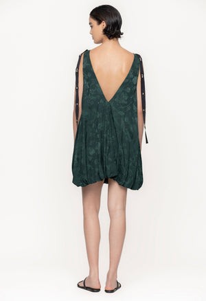 Sauco-Diente-De-Leon-Musgo-Viscose-Jacquard-Mini-Dress-11256