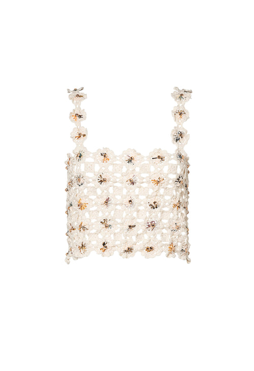 Hover Alternative image -   Zilia-Caracola-Embroidered-Cropped-Top-13451-HOVER 